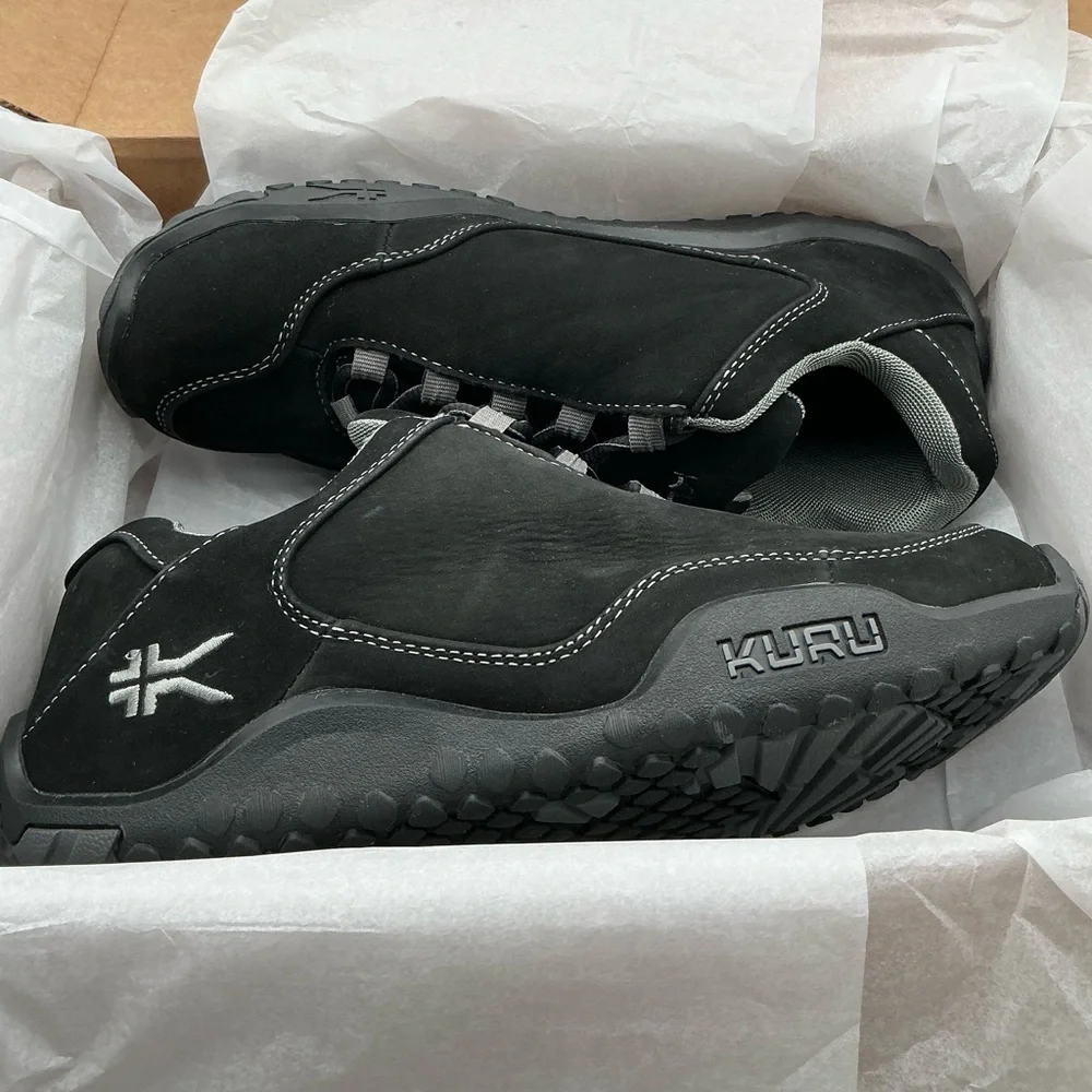 KURU CHICANE Men's Black and Gray Athletic Shoes size 8‎ Wide